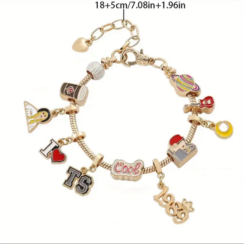 Taylor Swift 1989 Charm Bracelet - Picture 3 of 3